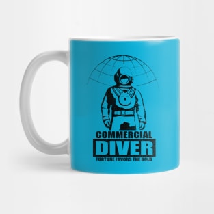 Commercial Diver (Front and Back logo) Mug